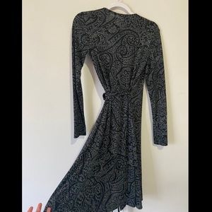 Black wrap dress